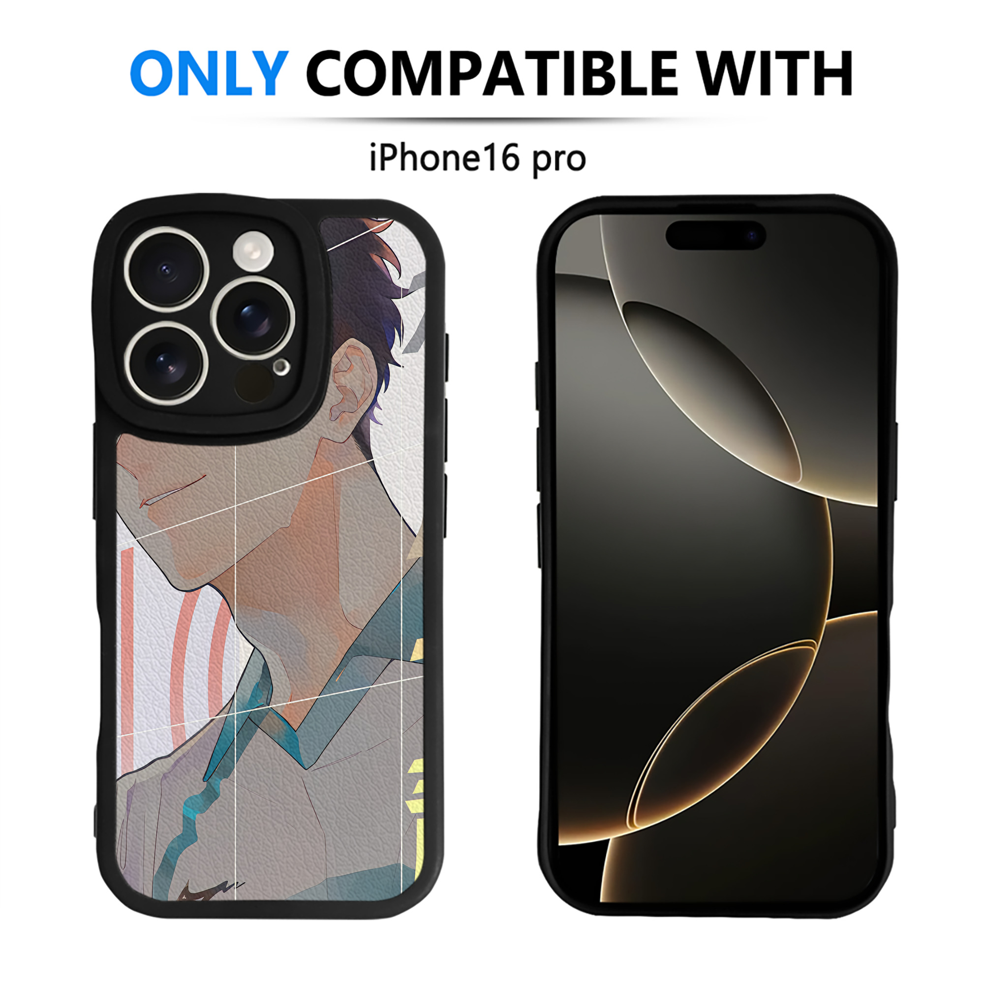 （画像用） ハイキュー!! Haikyu!! 【iPhone 16シリーズ対応】シリコンスマホケース（レザー調） 材質：シリコン